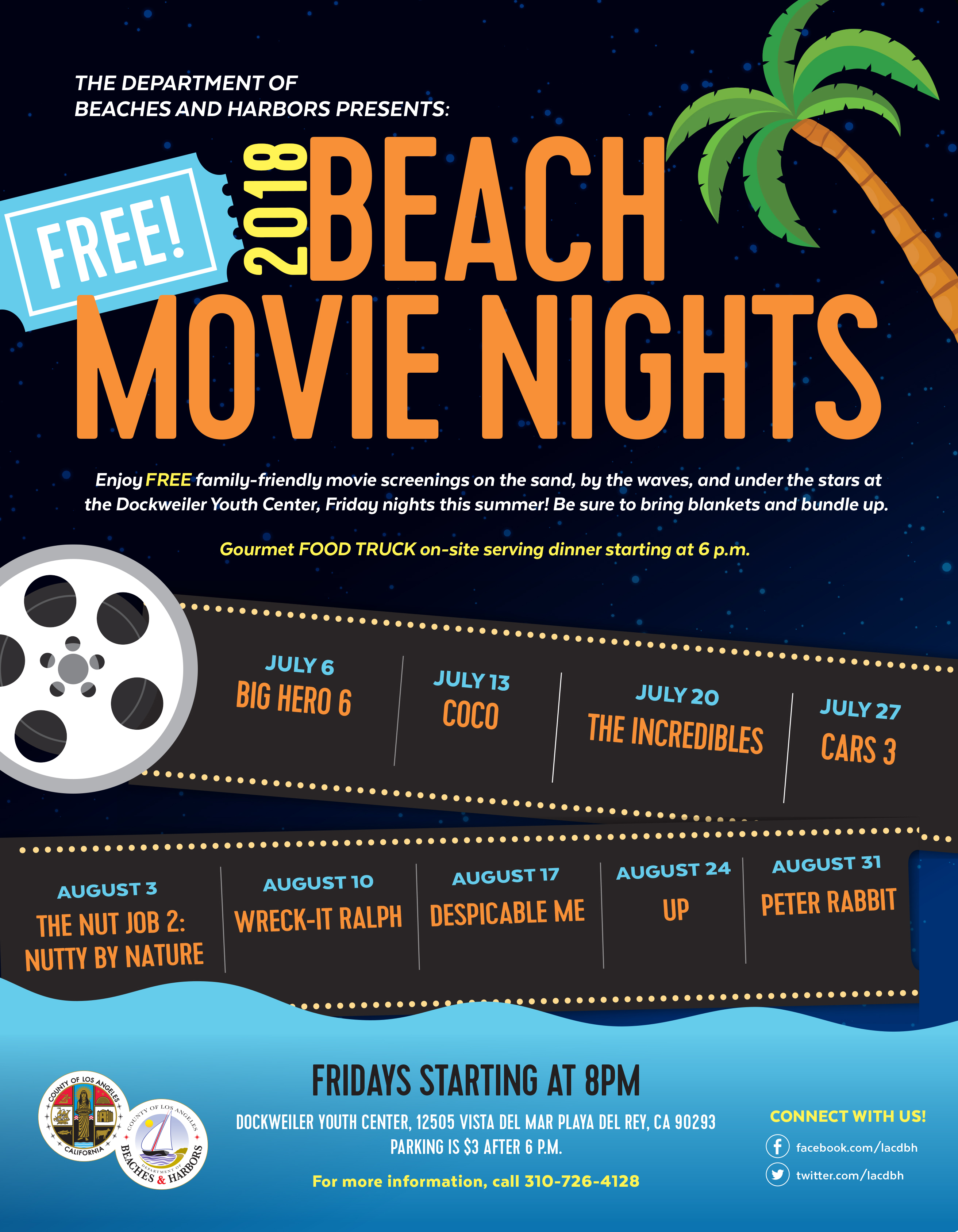 Beach Movie Nights Beaches & Harbors