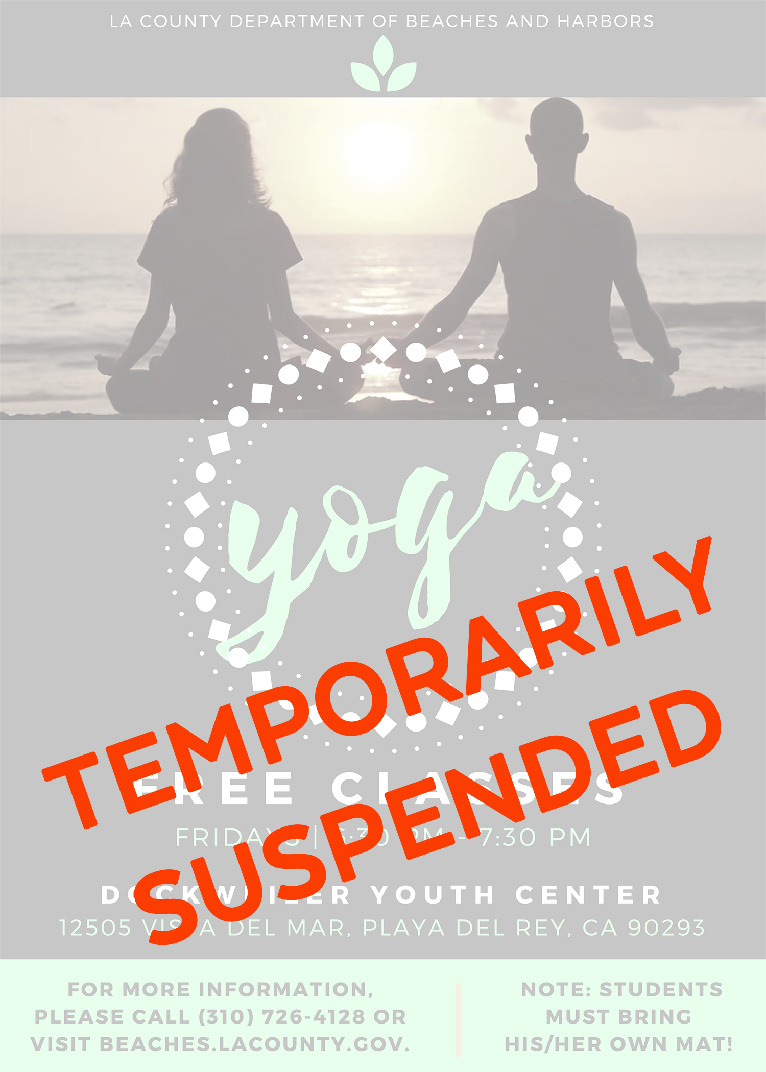 DYC Yoga TEMPORARILY SUSPENDED