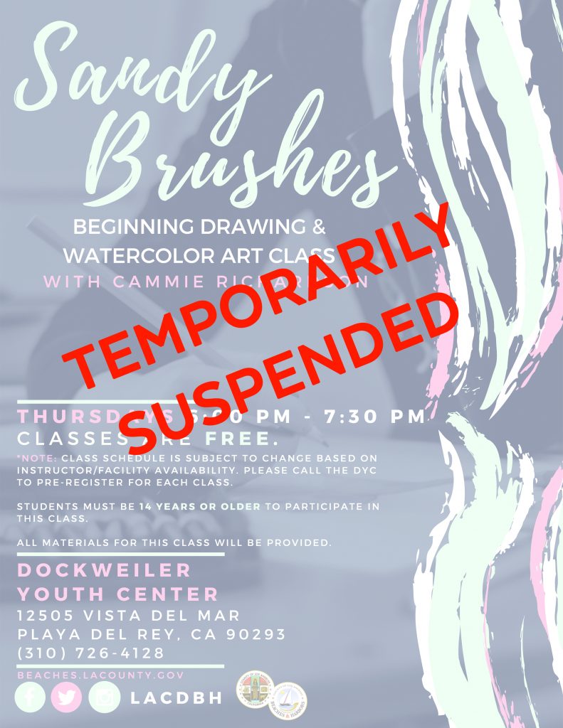 Sandy Brushes Drawing & Painting Class TEMPORARILY SUSPENDED