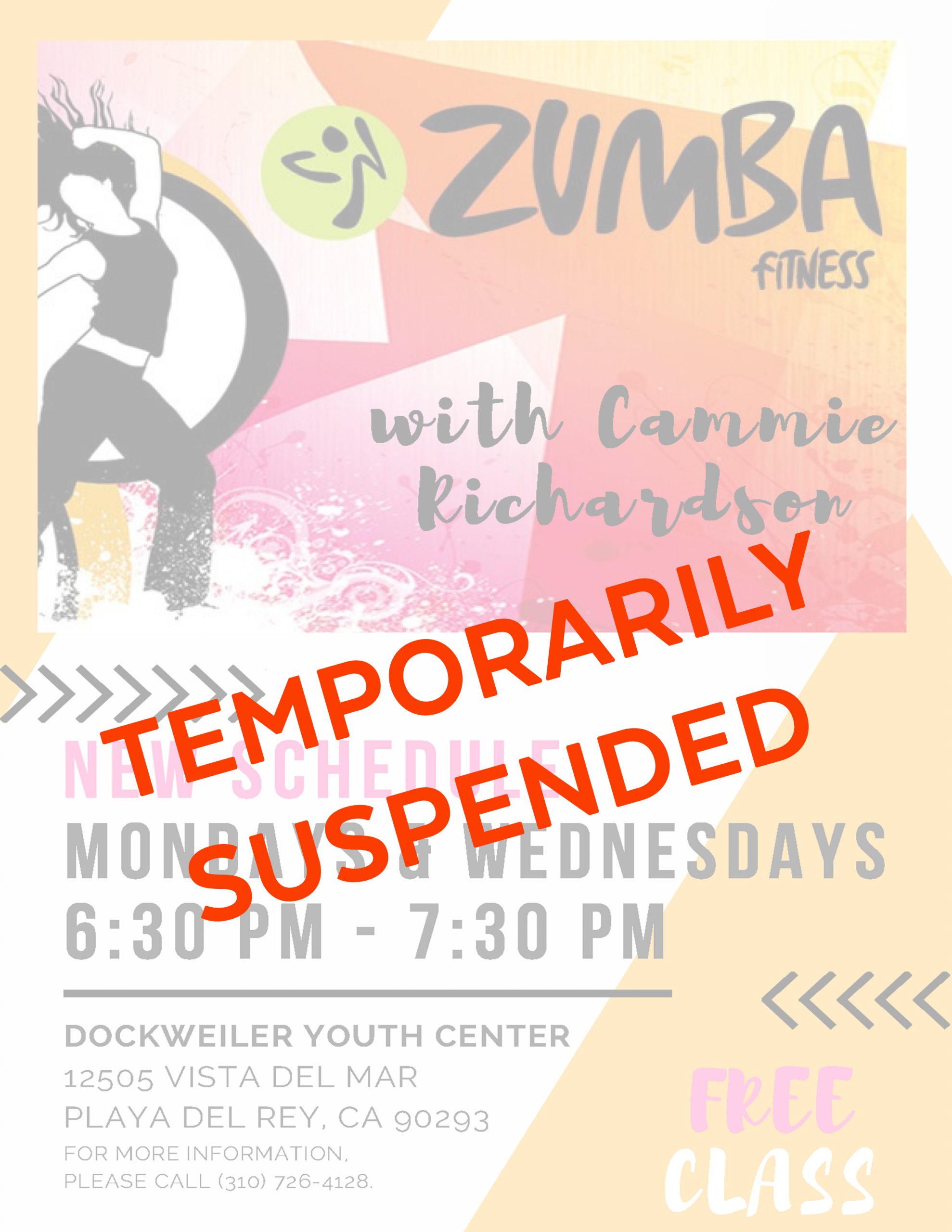 Zumba Class Temporarily Suspended