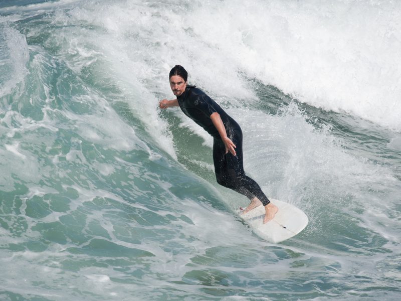 Surfer at Manhattan Beach