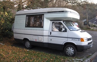 Truck camper permitted at Dockweiler RV Park