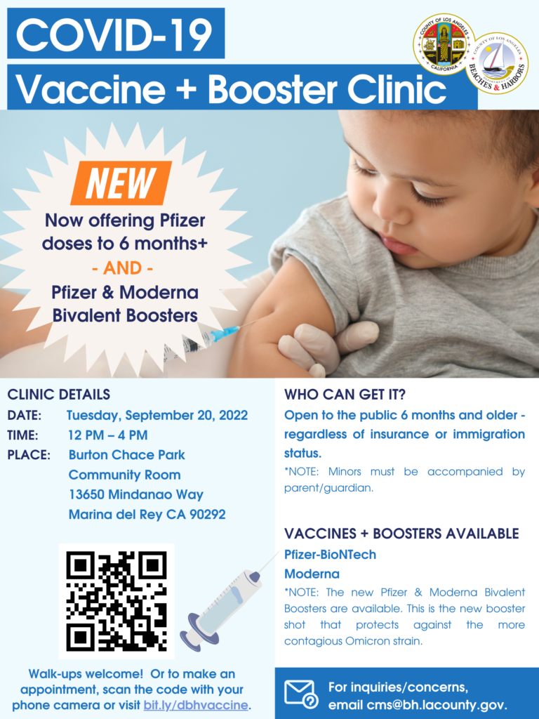 COVID-19 Vaccine and Booster Clinic (September 20)