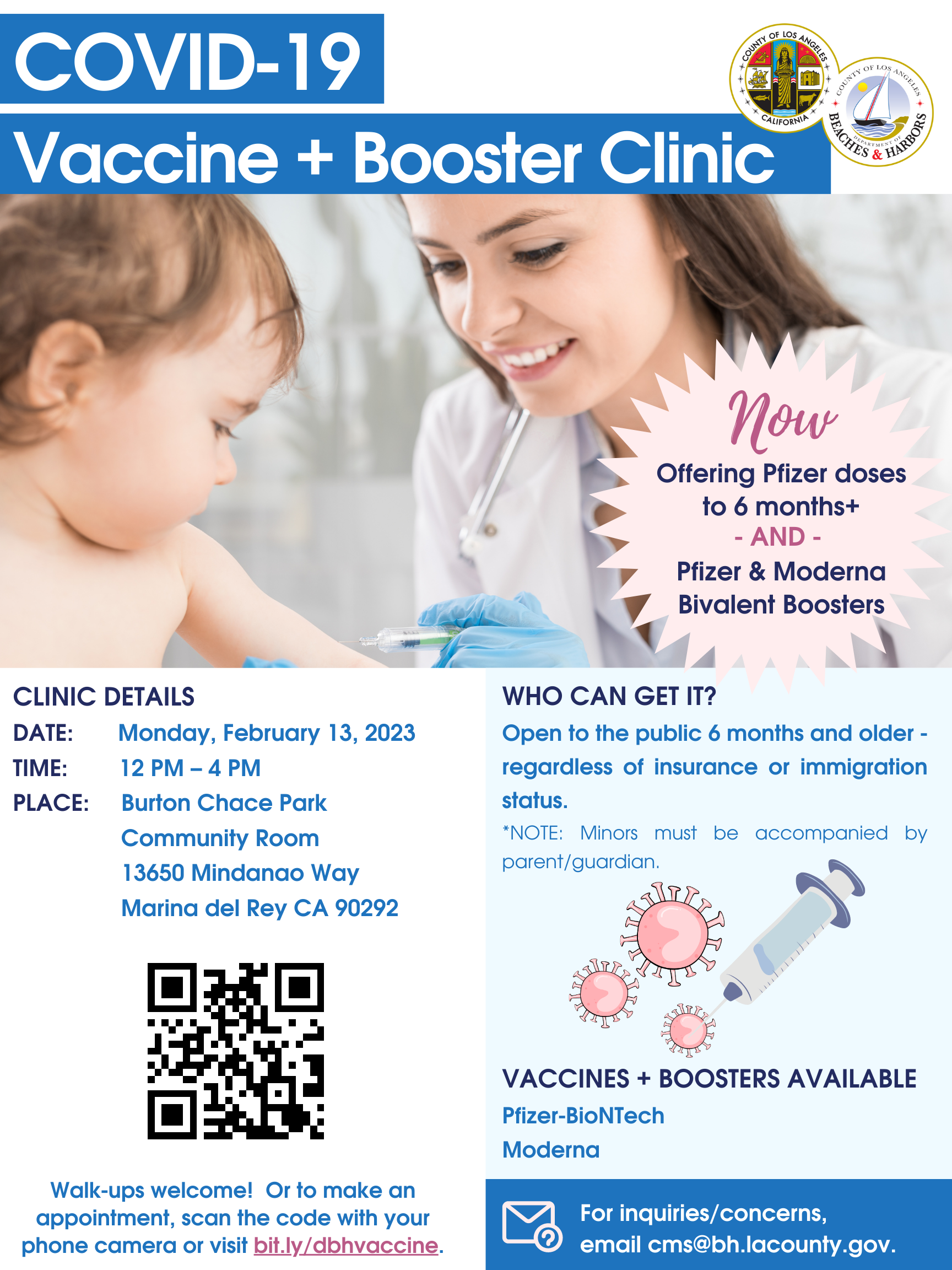 COVID-19 Vaccine and Booster Clinic (February)