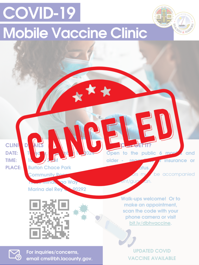 Canceled COVID-19 Vaccine Clinic (09.17.24)