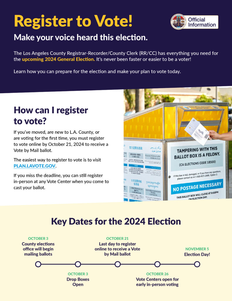 Register to Vote Flyer