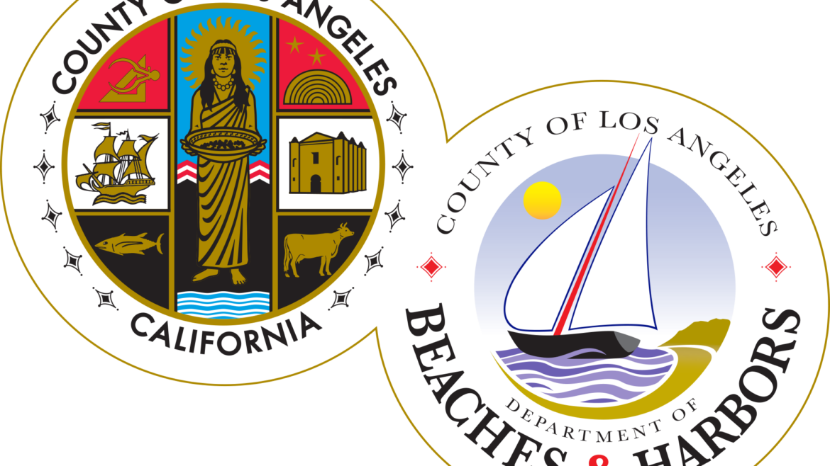 LA County seal and Beaches & Harbors logo