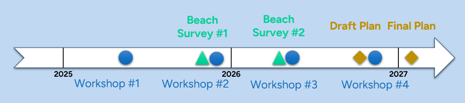 Timeline of Regional Coastal Strategic Adaptation Plan goals