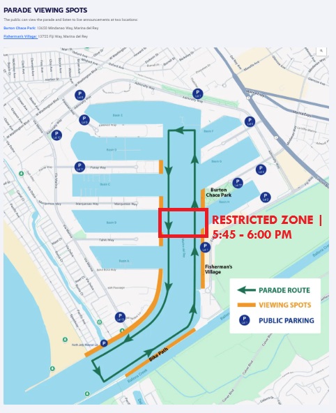 2025 HBP Drone Over-Water-Show Map RESTRICTED ZONE