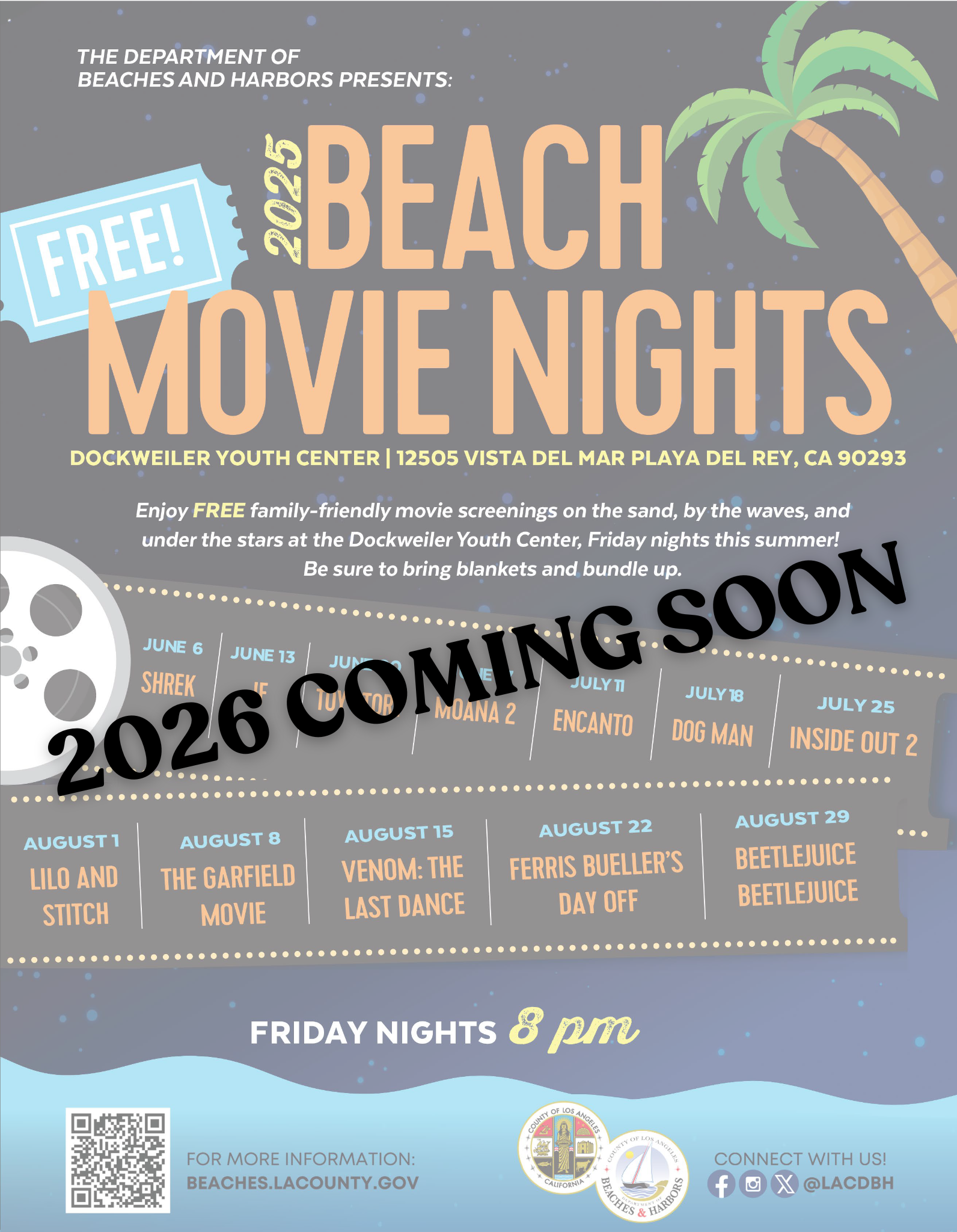 2026 BEACH MOVIE NIGHTS COMING SOON