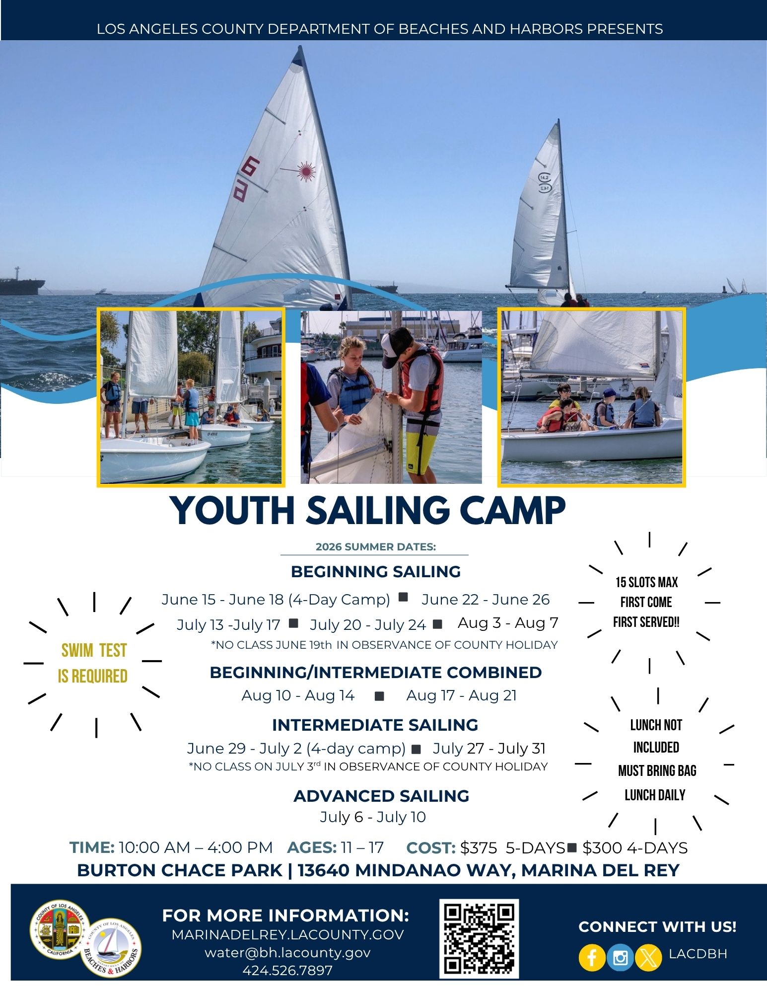 2026 Summer Youth Sailing Camp