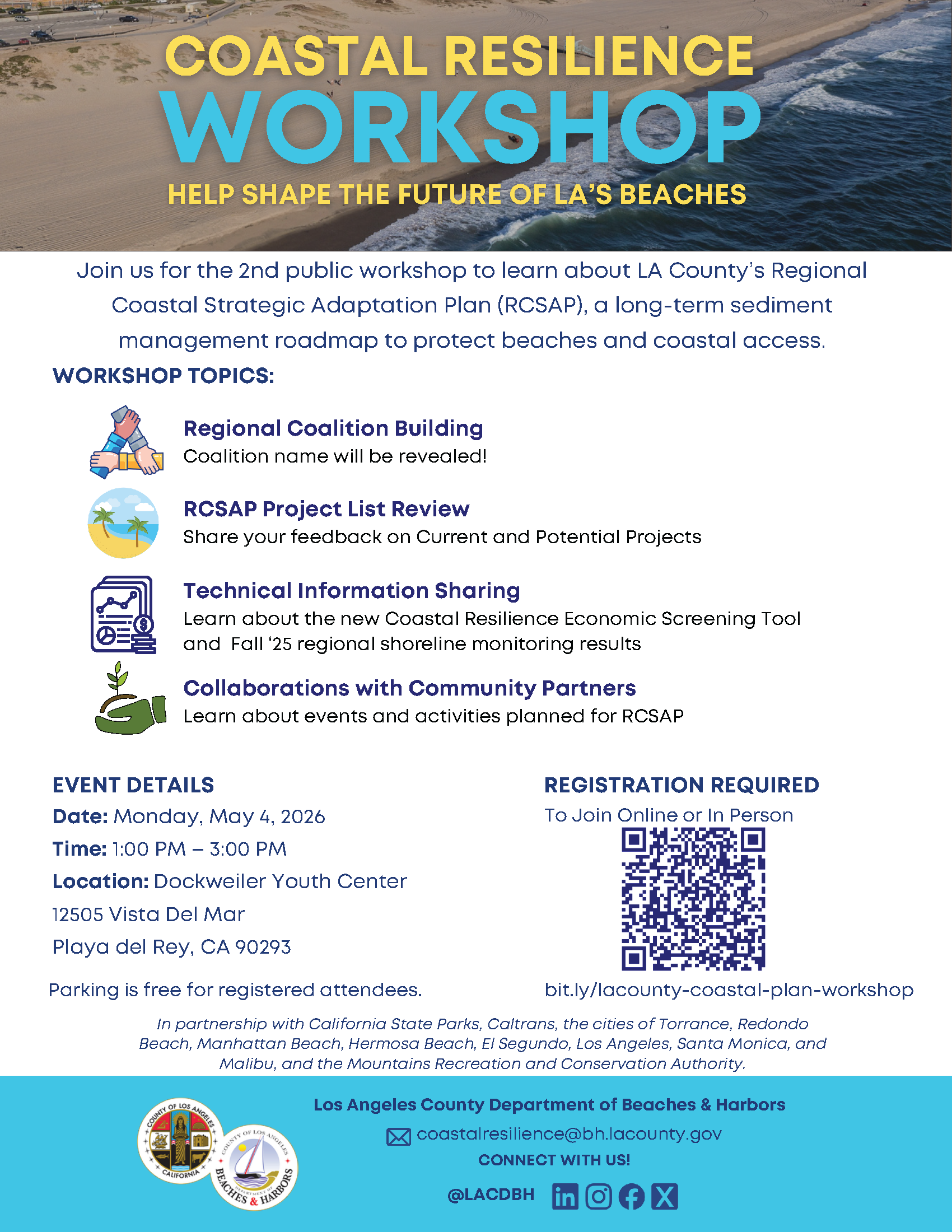 Coastal Resilience Workshop Flyer May 4, 2026