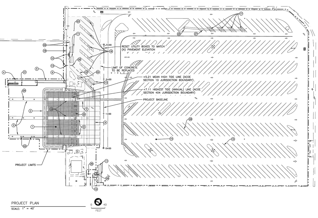 Phasing map for the Marina del Rey Boat Launch Ramp Facility Improvement Project