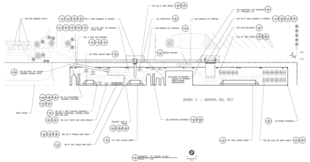 Site Plan for Parcel 77 Dock Replacement Project